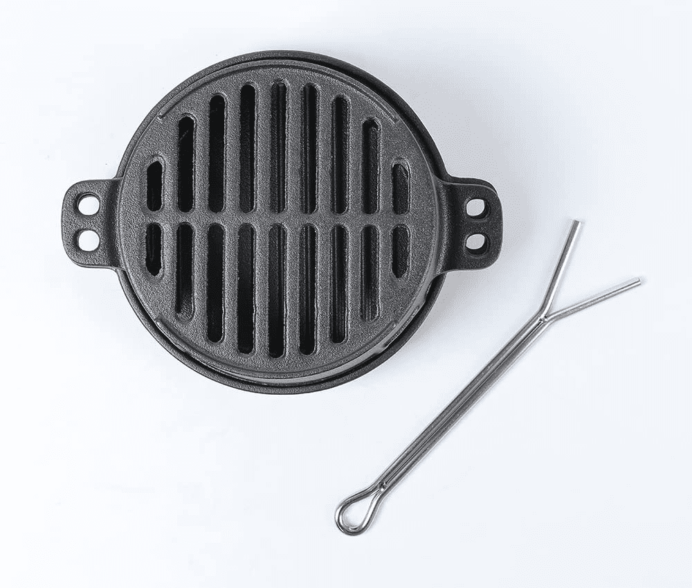 HAWOK Pre-seasoned Hibachi Grill, Charcoal Grill for Outdoor Camping BBQ Cooking………