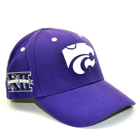 Kansas State Wildcats Official NCAA Adult One Size Adjustable Wool Blend Hat Cap by Top Of The World