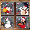 thumbnail image 3 of Farfi Pegatinas De Pared De Navidad Lindo Papá Noel Elk Muñeco De Nieve Oso De Copo De Nieve Calcomanía De Doble Cara Diy Decoración De Fiesta Adhesivo De Pvc Feliz Navidad Dibujos Animados, 3 of 5