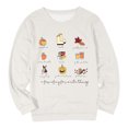 thumbnail image 3 of Chandail Sans Capuche à Encolure Ronde Imprimé Tête de Citrouille pour Femmes, Mode Automne Hiver, Haut Décontracté, 3 of 3