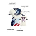 thumbnail image 3 of Women's Customizable National Team Soccer Jersey Personalized Name Number Football Shirt Breathable Quick Dry Sports Top For Fans Matches And Training, 3 of 6