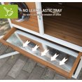 thumbnail image 6 of Noaman 2-Tier Outdoor Rabbit Hutch with Waterproof Roof, Removable Tray, Viewing Window, White+Red, 6 of 11