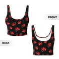 thumbnail image 6 of Uemuo Beautiful Red Ladybug Pattern Women's Sports Bra - High Impact Support, Breathable, and Comfortable Athletic Bra for Running, Yoga, and Workouts, 6 of 9