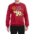 thumbnail image 2 of In A World Where You Can Be Anything Be Kind Inspirational/Christian Unisex Crewneck Graphic Sweatshirt, Red, 3XL, 2 of 3