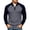 Dark Gray, variant on Casual Sweaters for Men Quarter Zip Mock Neck Pullover Color Block Raglan Long Sleeves Contrast Ribbed Knit Jumper Tops Stylish Layering Outerwear Fall Winter Daily Streetwear