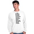 thumbnail image 3 of Beard Measure Manly Bearded Hipster Men's Long Sleeve Tee T Shirt Brisco Brands X, 3 of 6