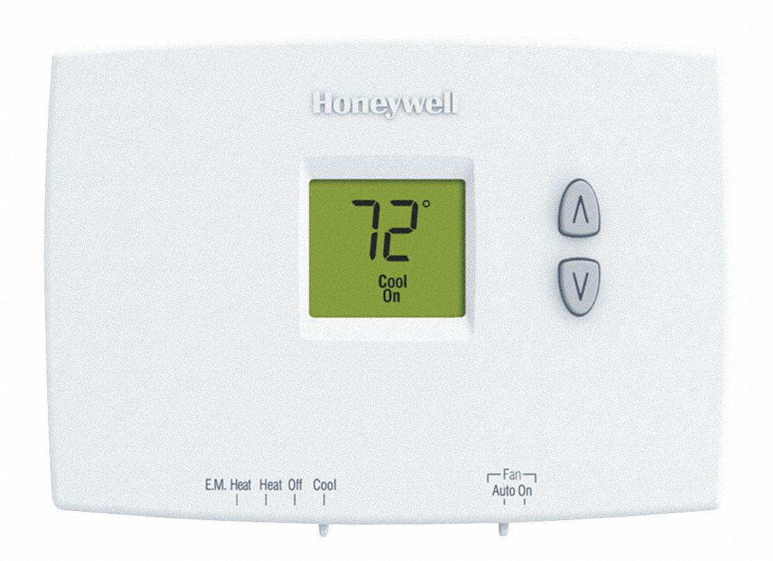 Honeywell Low V T-Stat, Stages Heat 2, Stages Cool 1 White TH1210DH1001 ...