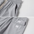 thumbnail image 4 of Vcansion Mens Summer Casual Shorts Classic Fit Elastic Waist with Pocket Light Gray 41-42, 4 of 6