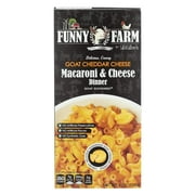 FUNNY FARM, Mac N Cheees, Goat Cheddar Based, Pack of 12 individual 6 oz boxes