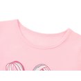 thumbnail image 2 of Topgal Little Big Girls Pajamas Pink & White Bows Lovely 2-Piece Sleepwear for Kids Long Sleeves Pants PJS Size 12, 2 of 6