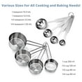 thumbnail image 6 of Imperial Home Stackable 8 Pc Stainless Steel Measuring Cup and Spoon Set, 6 of 8