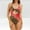 Red, variant on Hvot&aat Women's Y2K Print Strappy Back Swimsuits Sexy Deep V Neck Sleeveless Spaghetti Straps Swimwear Hollowed Out Wrap Tie Bathing Suit
