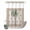 Brown/Green, variant on No Hook Shower Curtain, Palm Trees Shower Curtains for Bathroom with See Through Top Window, Brown Tropical Plants Summer Green Waterproof & Washable Bath Curtain Extra Long 72"x96"