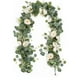 thumbnail image 2 of Guirnalda Artificial de 180 Cm con Rosas Blancas de Seda y Gypsophila, Ideal Como Centro de Mesa o Camino de Mesa para Bodas y Fiestas., 2 of 7