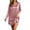 Long Sleeve Dresses Pink, variant on Guieoi Womens Dresses Long Sleeve Solid-Color Satin V-Neck Loungewear Nightgown Long Nightgown Midi Dress White XXL