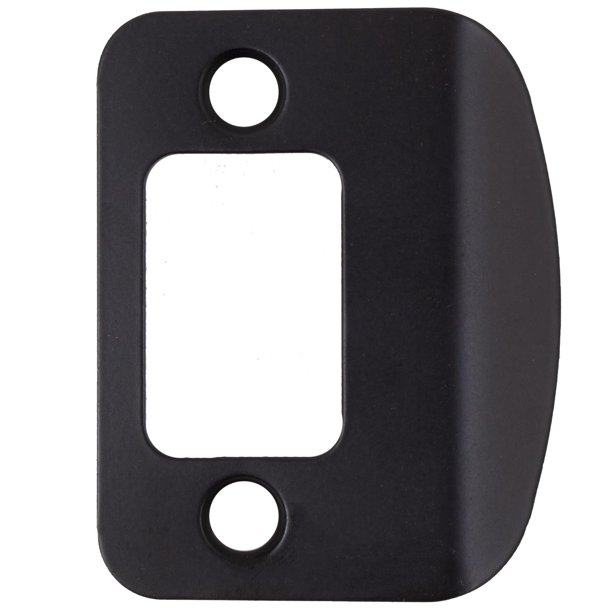 Full Lip Round Corner Deadbolt Strike Plate, 2 1/4 Inches, 1 5/8