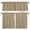 Brown, variant on 3PCS Kitchen Curtain Valance and Tiers Set, Vintage Forest Green Kitchen Curtains Set Window Curtain Valances, Farmhouse Retro Solid Color Linen Texture Rod Pocket Bedroom Cafe Curtain 24'' Length
