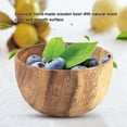 thumbnail image 4 of Cuenco de madera maciza de Acacia para ensalada, sopa, arroz, cuenco de madera hecho a mano, utensilios de cocina (13*7cm), 4 of 8