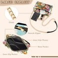thumbnail image 3 of FORMRS Women Crossbody Purse with Chain Strap Vegan Leather Shoulder Handbag, Pink Floral Tomatoes, 3 of 7