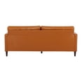thumbnail image 6 of A&D Home Anza 3-Seater Tufted Faux Leather Sofa, Camel, 6 of 8