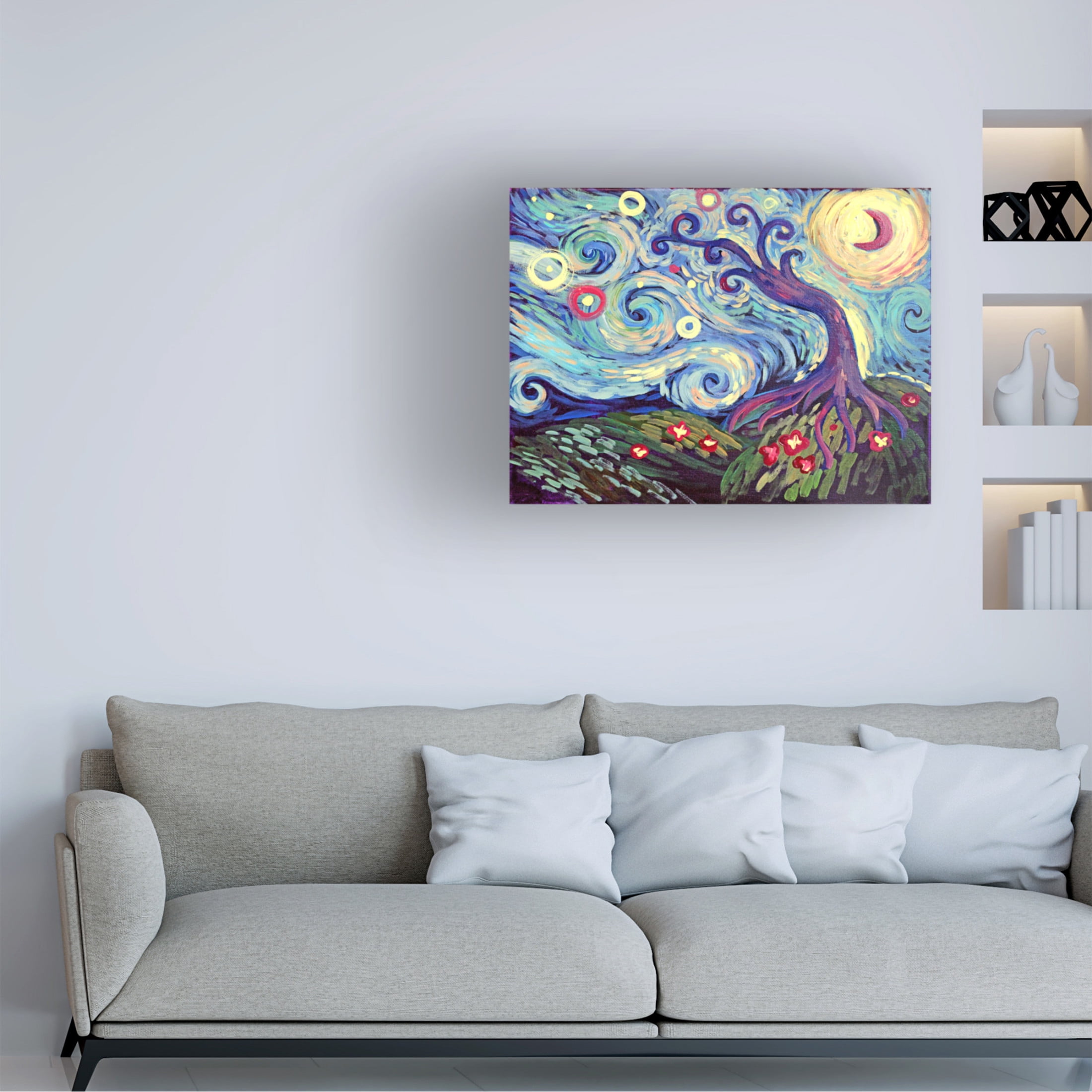 Canvas Wall Art - Natasha Wescoat 'Evening Lean' Wall Art for Living Room, Bedroom, or Office Décor by Trademark Fine Art - 19 x 14 Inches