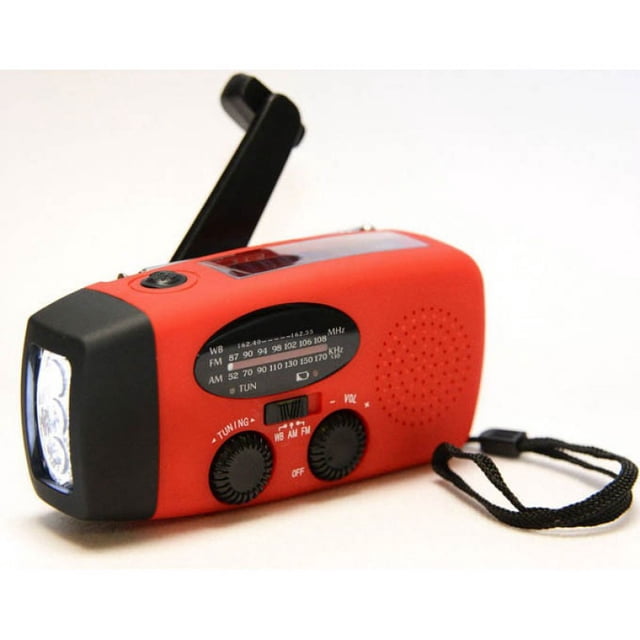 Radio meteorológica FM/AM/NOAA, manivela manual, Mini Radios solares portátiles de supervivencia de emergencia, batería de 2000mah, Banco de energía