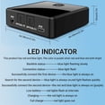 thumbnail image 4 of Transmisor Receptor Bluetooth Acogedor Inalámbrico 5.0 Bluetooth, 4 of 9