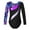 Starry Sky Black, variant on Alvivi Kids Girls Sequins Long Sleeve Leotard for Gymnastics Tumbling Dance Performance Competition Black&Purple 12