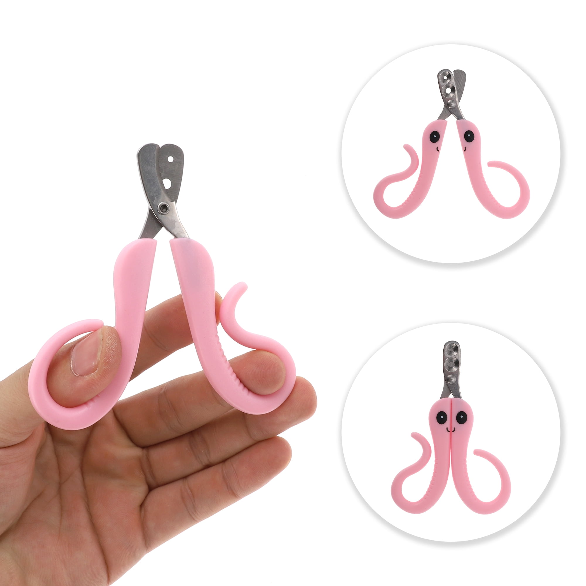 Unique Bargains Pet Nail Clippers for Dog for Cat 4.33"x3.15" 1 Pc Pink
