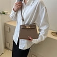 thumbnail image 1 of Bolsa De Hombro Bolso de mano para mujer, diseño de cocodrilo, bolsos tipo satchel de cuero PU, elegante embrague (caqui) Tmvgtek Para Estrenar, 1 of 3