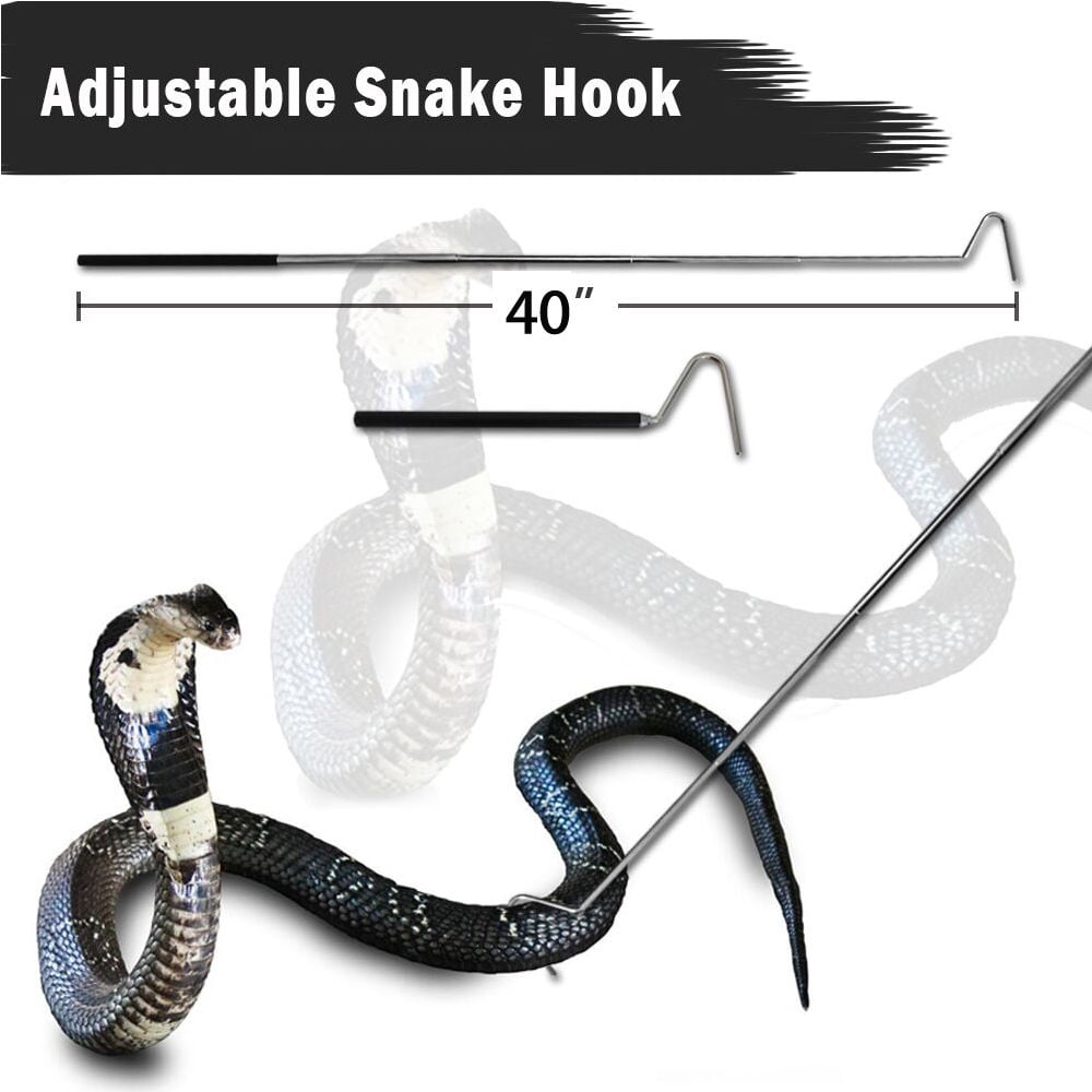 IC ICLOVER 47 Inch Snake Tong +39 Inch Snake Hook, 47 Inch Heavy