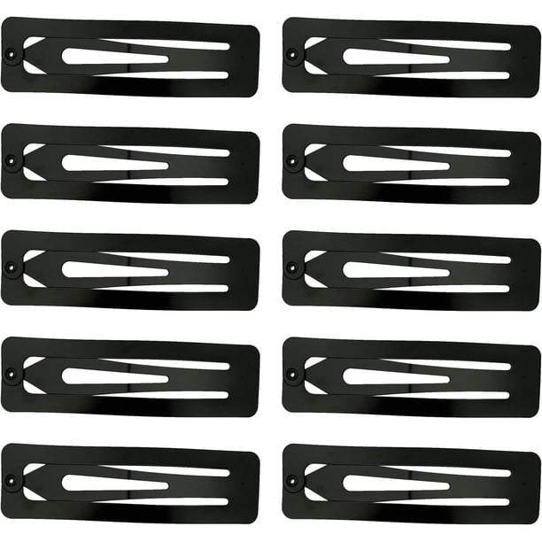 Pinzas para el cabello 10PCS 7cm Pinzas para el cabello de metal Pasadores para el cabello rectangulares grandes Pasadores para el cabello antideslizantes Accesorios para el cabello