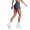 Black, variant on Women's High Rise Athletic Shorts Stretch Seamless Workout Gym Shorts, Sizes XS-XL