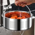 thumbnail image 4 of Stainless Steel Steamer Metal Steamer Inserted Into The Steaming Rack Vegetable And Filter Pot Filter With Handle, 4 of 4