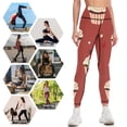 thumbnail image 4 of Snow Cake Gift Christmas High Waisted Leggings for Women Regular & Plus - No See Through Tummy Control Cycling Workout Yoga Pants without Pockets M, 4 of 6