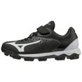 thumbnail image 1 of Mizuno 320581.9000.20.0200 Select Nine Jr Low Youth Molded Baseball Cleat Black-White (9000) 2 (0200), 1 of 1