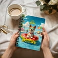thumbnail image 3 of Hello Summer Toy Fox Terrier Pool Day on Watermelon Float Spiral Bound Journal Dog Lover 5x7in Spiral Notebook - 13008, 3 of 5