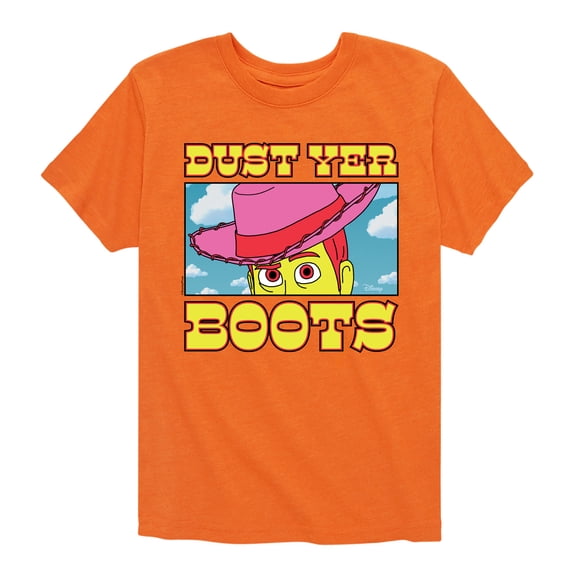 Toy Story 4 - Woody Dust Yer Boots - Toddler & Youth Short Sleeve Graphic T-Shirt