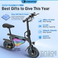 thumbnail image 2 of Gyrocopters Radi8 Electric scooter (Black) | UL 2272 approved | 25 km Range | 25 km/h Speed | Rear Disc Brakes | LED Lights | LCD Display, 2 of 9