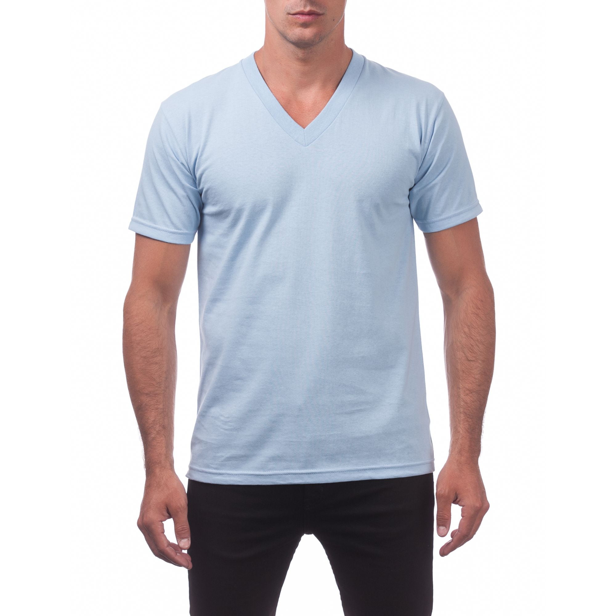 Pro Club - Pro Club Men's Comfort Short Sleeve V-Neck Tee - Walmart.com ...