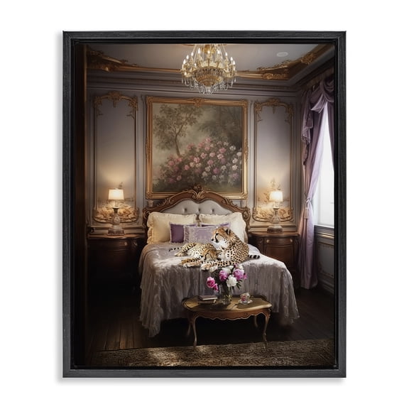 Stupell Industries Traditional Black Floating Frame Canvas Art, 17 x 21, by Ziwei Li