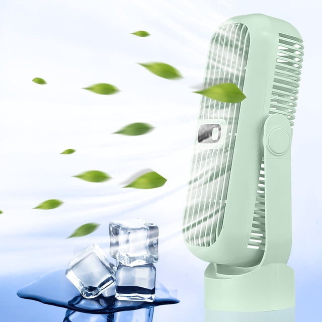 Xihbxyly Ventilador de Escritorio, Pantalla Digital de Cinco Velocidades, Potente Aspa de Flujo de Aire, Batería de Larga Duración de 1200 Mah, Refrigeración para Oficina En Casa, Espacios de Estar C