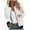 White, variant on Olyvenn Trendy Womens Sweatshirts Set Long Sleeve Jackets Classic Solid Slim Fit Business Work Office Fashion Crew Neck Womens Suit Full Zip Jackets with Pockets Casual Blue 10