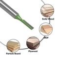 thumbnail image 4 of Chendee 4Pcs 6Mm Shank Engraving Milling Cutters Wood Carving Flute Straight Router Bit, 4 of 9