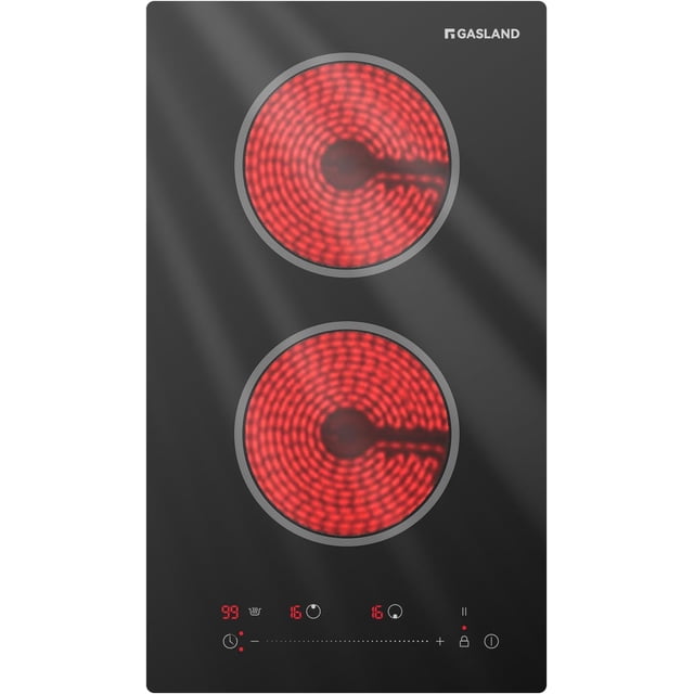 12 in. 2-Elements Built-In Radiant Electric Cooktop, Slide Touch Control and ETL Certified