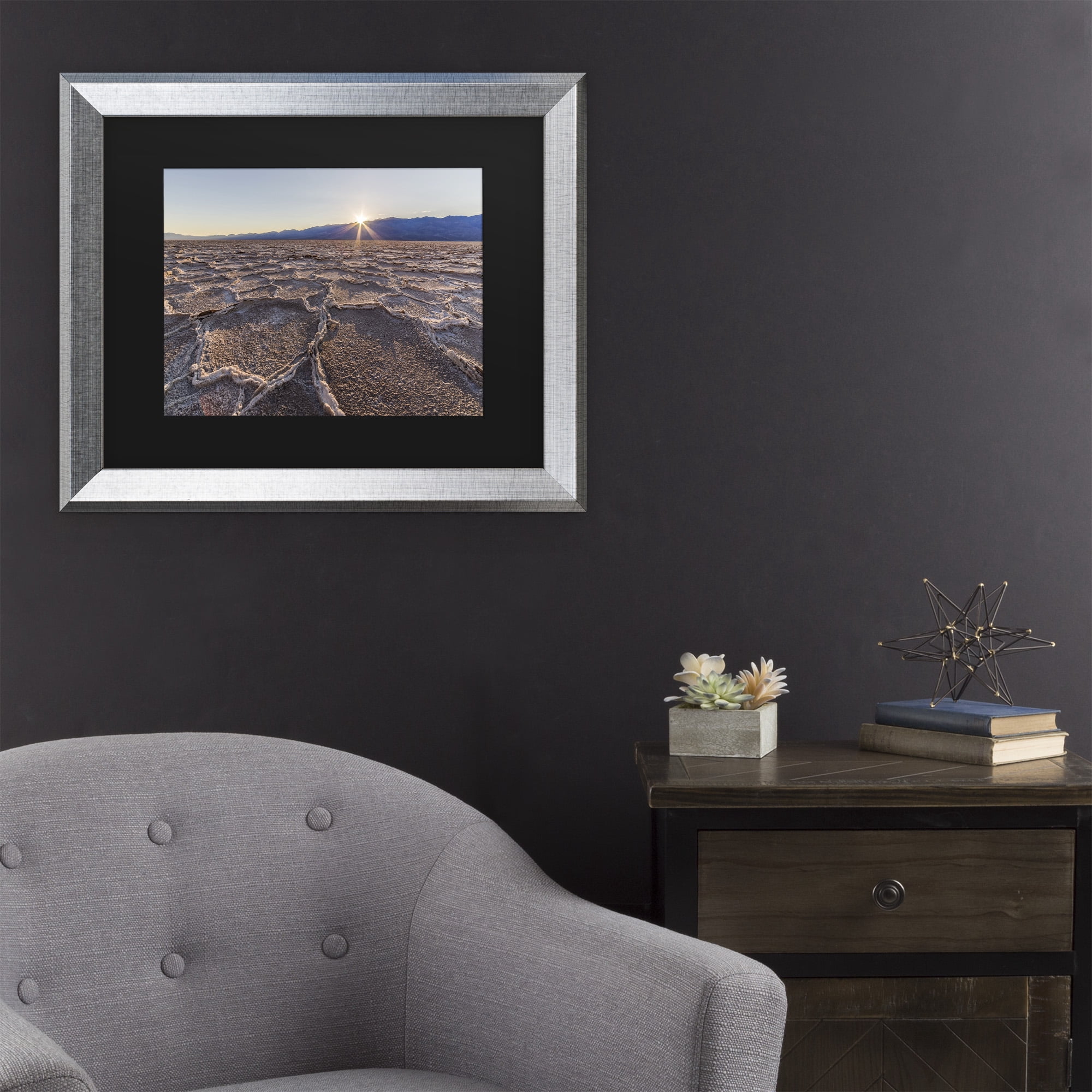 Trademark Fine Art 'Badwater Sunset' Canvas Art by Pierre Leclerc