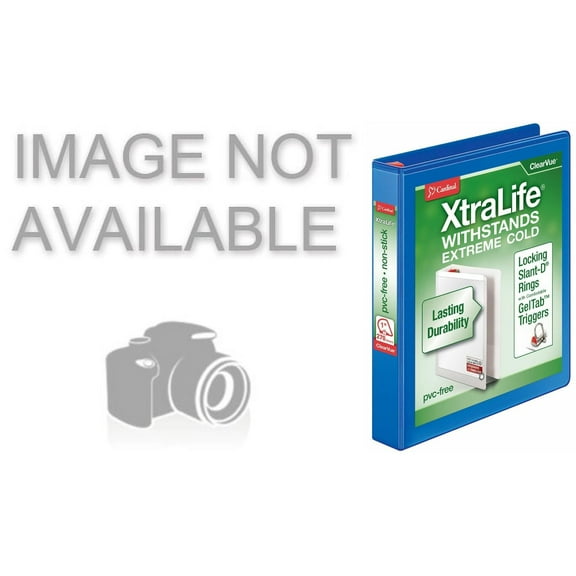 Cardinal Xtralife ClearVue Locking Slant-D Binders and Sparco Straight Collated Print-On Tab Dividers Bundle