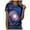 Dark Blue, variant on vigerkar Cute Tops for Women Galaxy Space Print Petite Shirts Casual Short Sleeve Crewneck Graphic Tees Blouses (Navy, S)