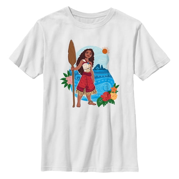 Boy's Moana 2 Paddle Portrait Graphic T-Shirt