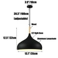 thumbnail image 2 of Wood Metal Colorful Pendant Lamp, Creative Ceiling Pendant Light Fixture, Modern Pendant Lighting, Farmhouse Pendant Light for Over Kitchen Island Dining Room Table Bar Entrance Cafe, 2 of 7
